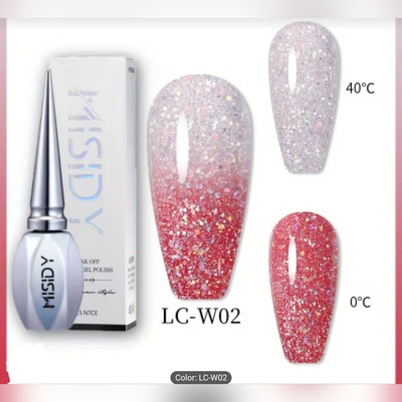 Thermal Color Changing Gel Nail Coating, NWT, Color W02 - Picture 1 of 5